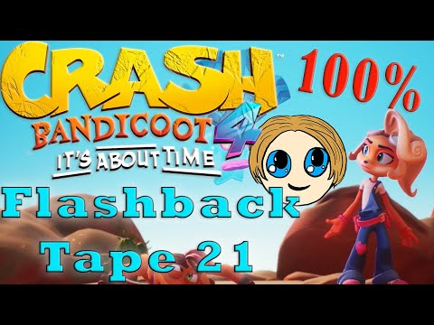 Crash Bandicoot 4 | Flashback Tape 21 Walkthrough - 100% Boxes