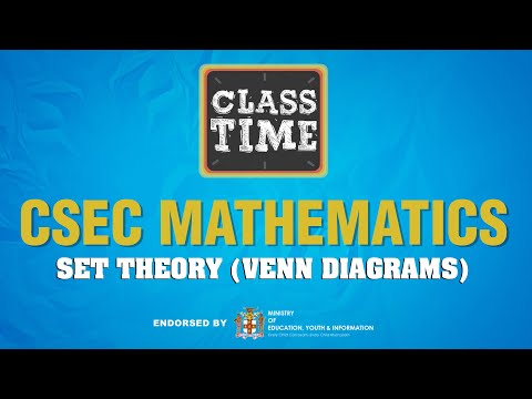 CSEC Mathematics Set Theory (Venn Diagrams) March 18 2021