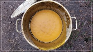 Melting and Filtering Beeswax - Wax New Frames