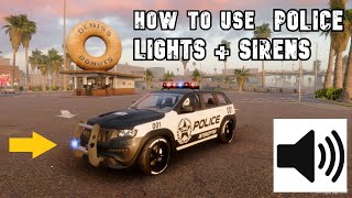 How to use Police Lights + Sirens on CarX Drift Racing Xbox PS4 PC Tutorial