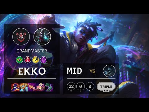Ekko Mid vs Karthus - BR Grandmaster Patch 10.25