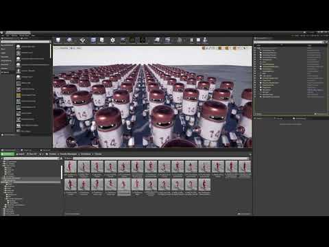 UE4 - Atoms-Realtime Crowd - (first-test)   ;-)