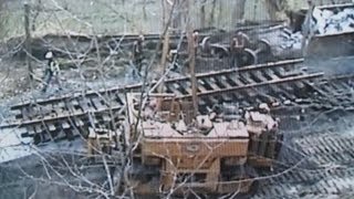 preview picture of video 'CSX Train Derail Crash in Patapsco State Park near swinging bridge- Part 3'