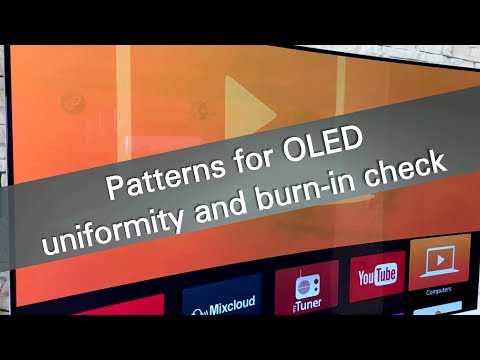 Patterns for OLED uniformity and burn-in check