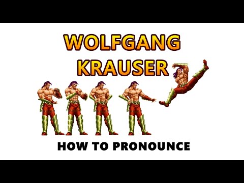 HOW TO PRONOUNCE WOLFGANG KRAUSER (NATIVE SPEAKER)