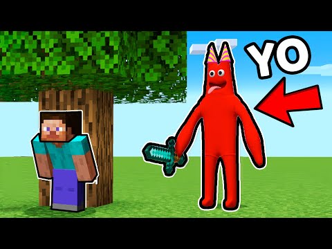 I Became a Garten of Banban Monster in Minecraft 😂 Ways to Troll Los Compas 🤣