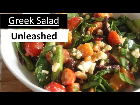 Greek Salad Unleashed | Olives Asparagus Bulgarian Cows Cheese | Cooking Around The World