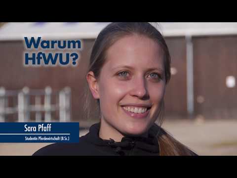 Thumbnail YouTube Video mit Foto der Studentin und der Frage: Warum studierst Du an der HfWU?
