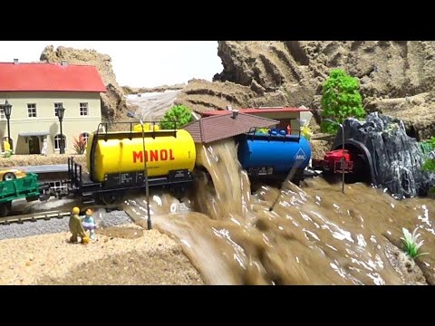 How To Make Realistic Train Station Disaster - Diorama Dam Breach