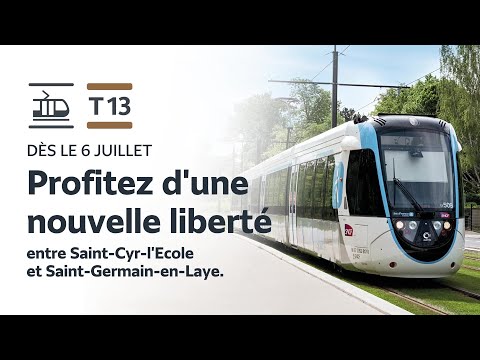 Tram T13 - Dès le 6 juillet profitez d'une nouvelle liberté !