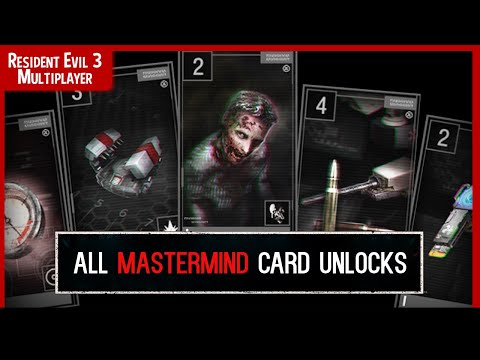 Resident Evil Resistance - ALL MasterMind Cards Unlock Level Guide (Resident Evil 3 Multiplayer)