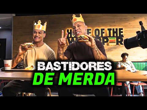 RIDÍCULO! ACELINO POPÓ CONTINUA DEFENDENDO o FILHO DELE após COMERCIAL da BURGER KING com WANDERLEI