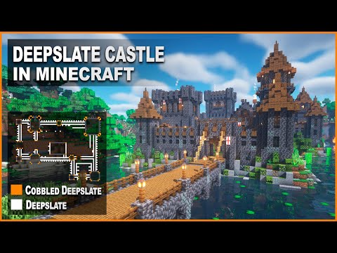 Minecraft: How to build a Deepslate Castle | Tutorial 1.17