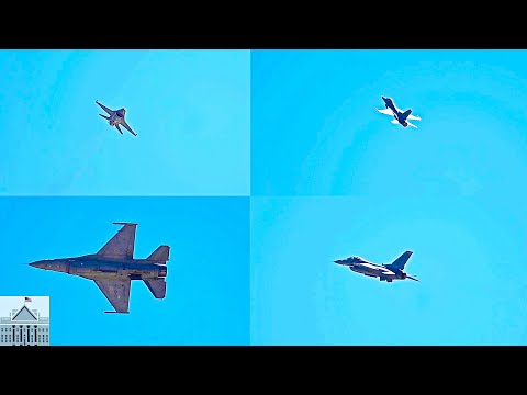 U.S. Air Force F-16 Viper Demonstration Team at Heritage Flight Training Course