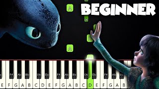 Test Drive - How To Train Your Dragon | BEGINNER PIANO TUTORIAL + SHEET MUSIC by Betacustic