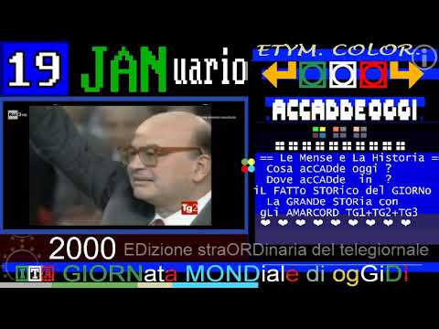 clip TG2 edizione straordinaria 19 gennaio 2000 - è morto Bettino Craxi, in Tunisia