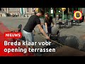 Breda oefent met nieuwe opstelling terrassen | Omroep Brabant