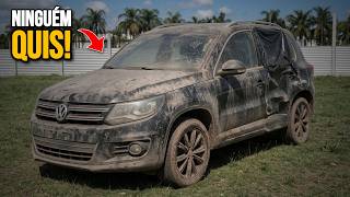 COMPREI uma TIGUAN BATIDA que NINGUÉM QUIS por R$18.500 no LEILÃO! VALEU a PENA?