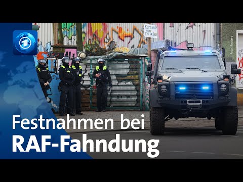 Festnahmen bei Fahndung nach ehemaligen RAF-Terroristen