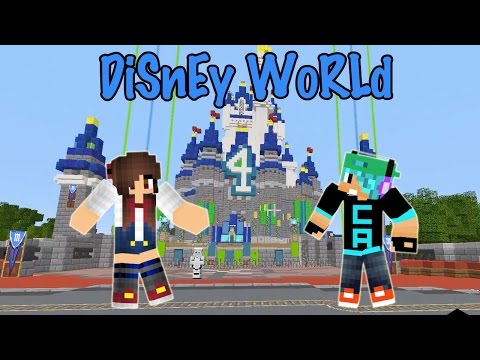 Exploring Minecraft Disney World Magic Kingdom with Dollastic