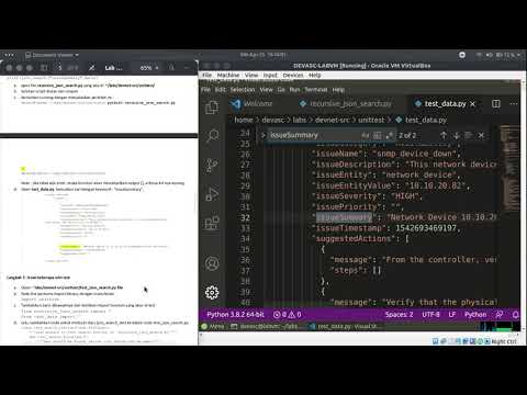 Lab 3.5.7 - Create a Python Unit Test