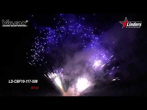 89122 LD-CBF10-117-50# Vulcan curtain shape cake - Linders Fyrverkeri