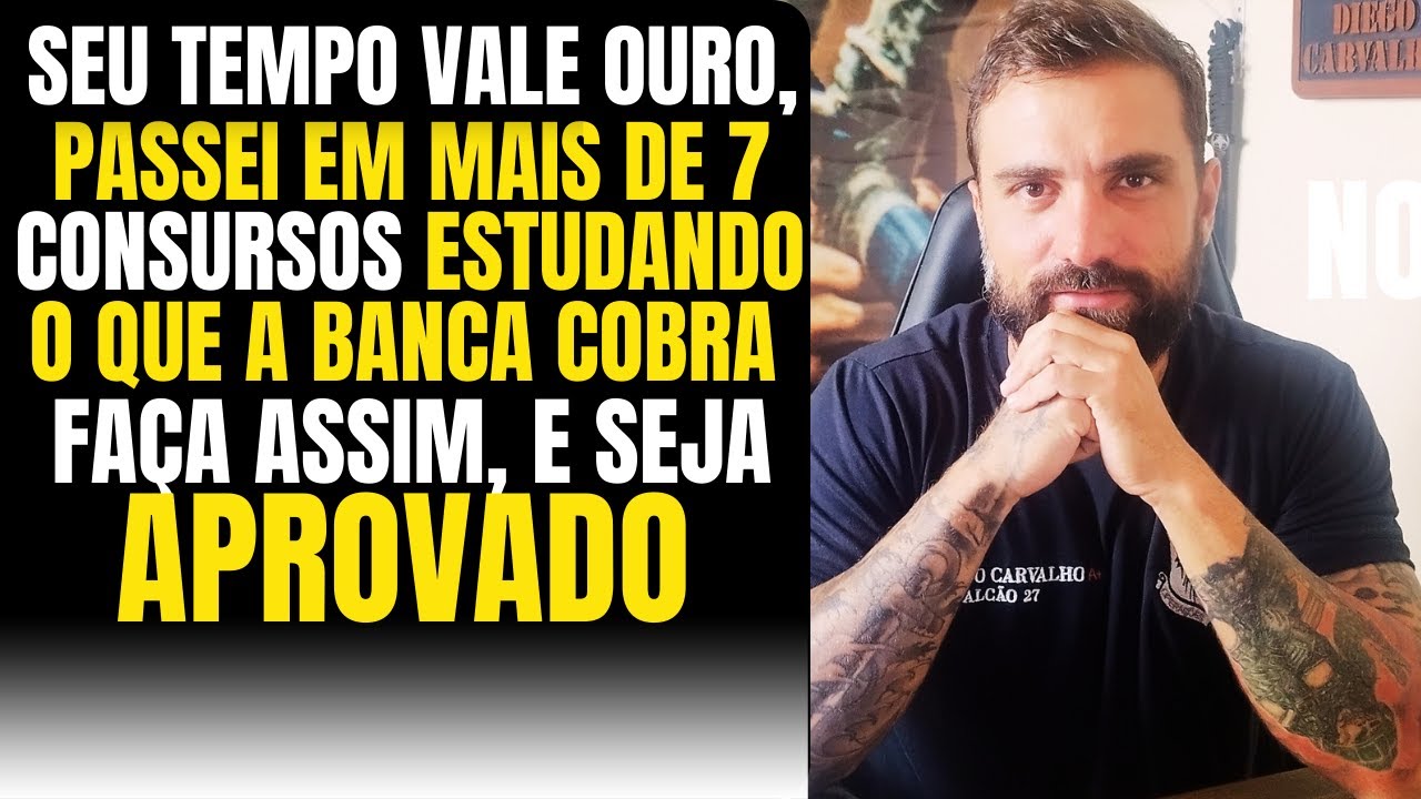 🔴CRONOGRAMA DE ESTUDO: Como Começaria a Estudar para CONCURSO do ZERO hoje!!!  Saiba FAZER🔴