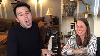 HUSBAND SURPRISES PREGNANT WIFE w/ Valentine's Day song!