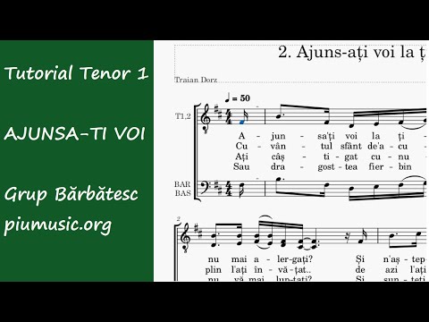 2  Ajunsa-ti voi la tinta - Tutorial T1- Grup bărbătesc - piumusic.org