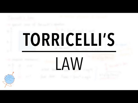 Torricelli's Law: How Quickly does a Fluid Leak? | Fluid Mechanics