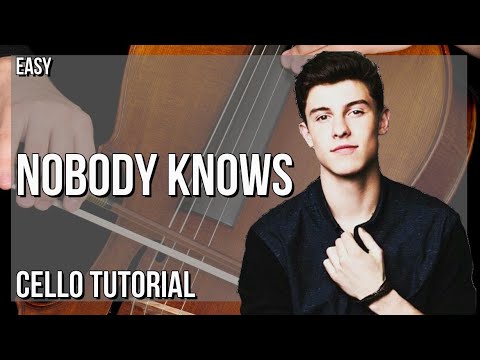 How to play Nobody Knows by Shawn Mendes on Cello (Tutorial)