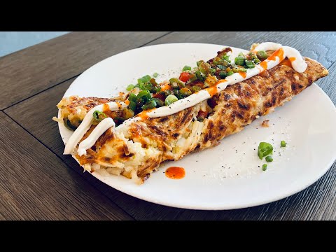 Hash Brown Omelette on the Blackstone Griddle Start to Finish  #food #foodie #instagram #best #yummy