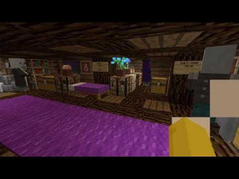 Minecraft visiting witch's house!