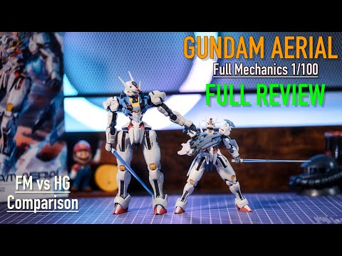 REVIEW | FULL MECHANICS 1/100 GUNDAM AERIAL | HG vs FM Comparison | THE WITCH FROM MERCURY 4K