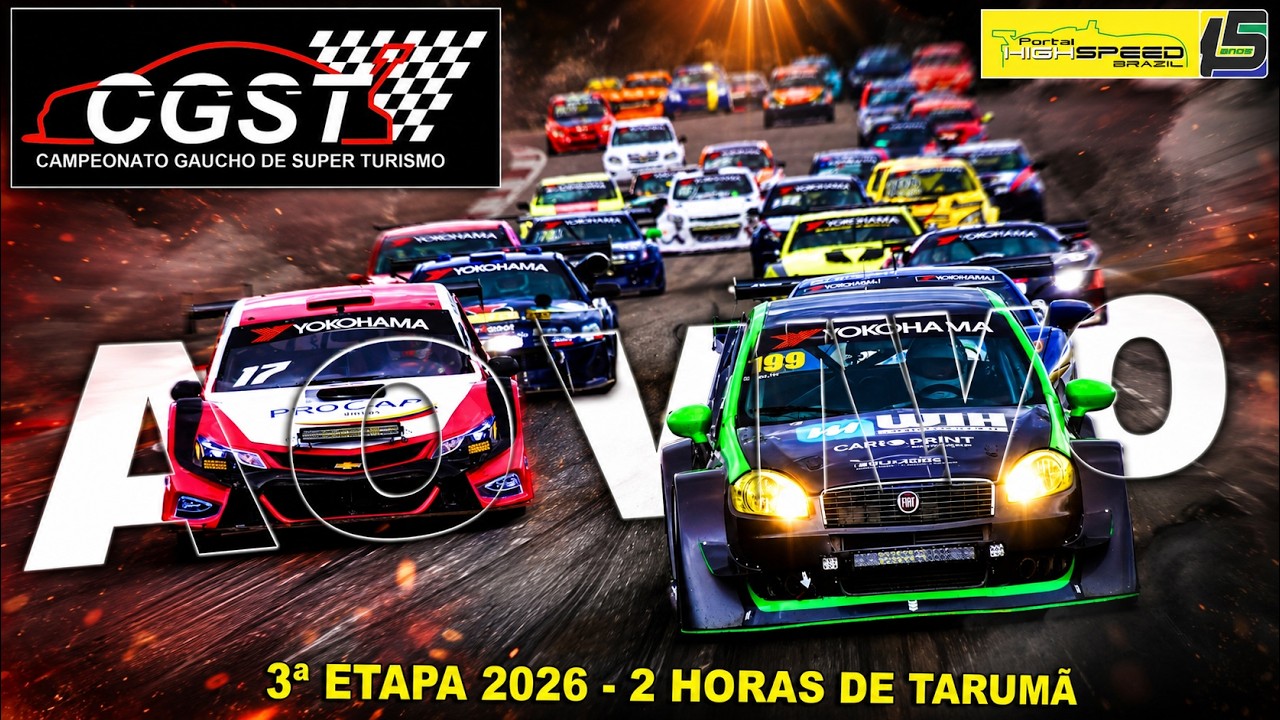 🔴 CAMPEONATO GAÚCHO DE SUPER TURISMO | 2 HORAS DE TARUMÃ | 3ª Etapa 2026 | Tarumã (RS) | AO VIVO