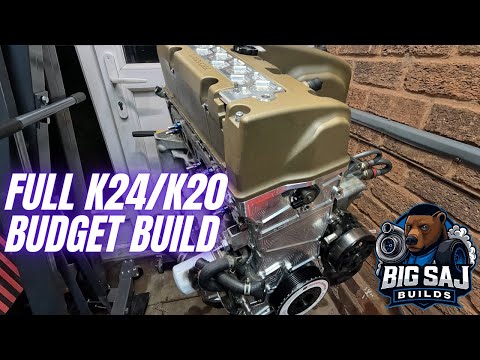 Complete JDM K24 Build Guide | K20 Built Cylinder Head | Stock K24 Bottom End