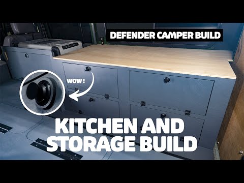 DIY Camper KITCHEN and STORAGE Build | Ep. 7