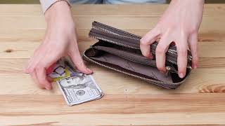 Женский лаковый клатч ST Leather 18908 коричневый