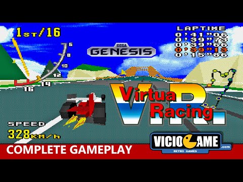 🎮 Virtua Racing (Mega Drive) Complete Gameplay