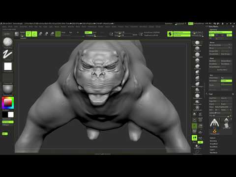 ZBrush Sculpting a Terror Dog Part 3