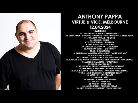 ANTHONY PAPPA (Australia) @ Virtue & Vice, Melbourne 12.04.2024