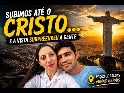Subimos até o Cristo… e a vista surpreendeu a gente #cristo #redentor #brasil #pocosdecaldas