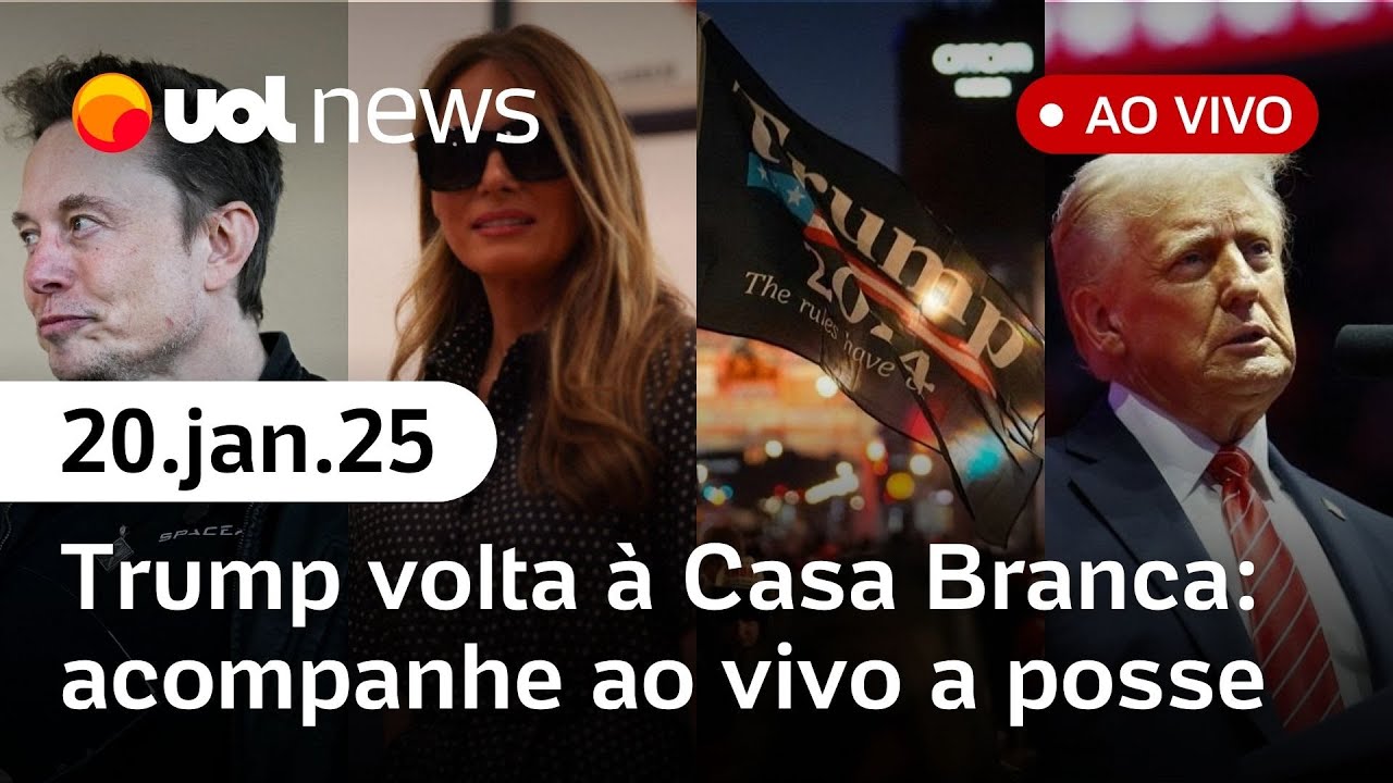 Posse de Trump: quem vai comparecer, relação com Lula, plano de deportação e mais ao vivo | UOL News