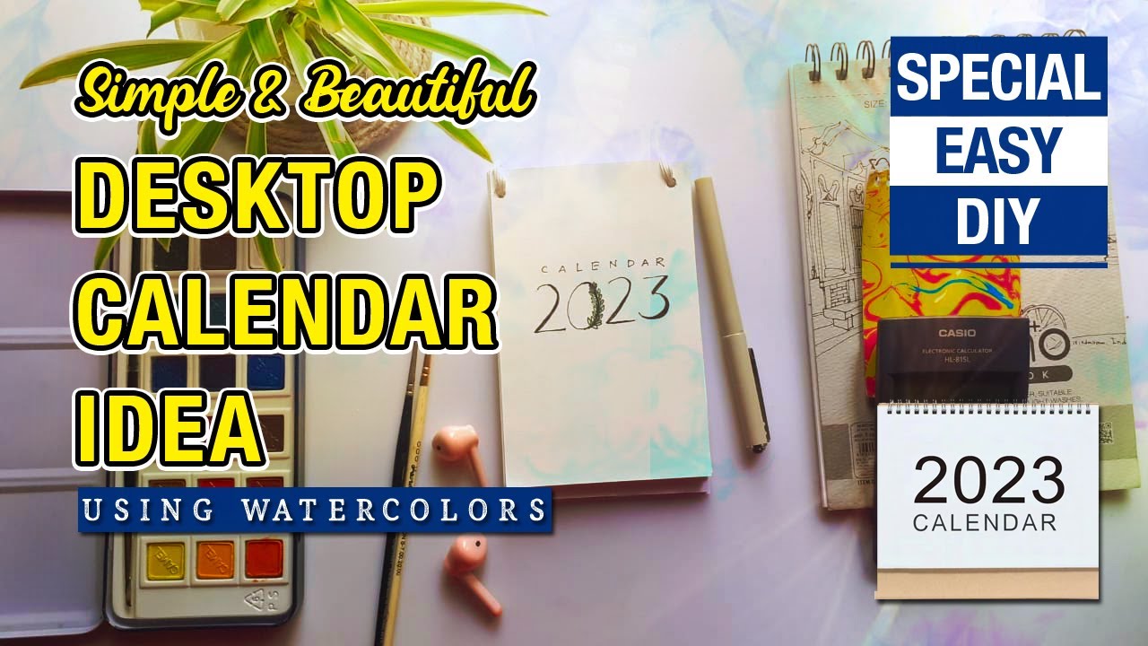 DIY Desktop Calendar | Desk Calendar 2023 ​