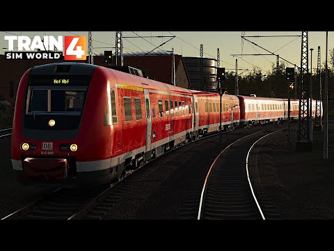 Führerstandsmitfahrt | RE 3 nach Hof Hbf | BR 612 | Nahverkehr Dresden - Riesa | TRAIN SIM WORLD 4
