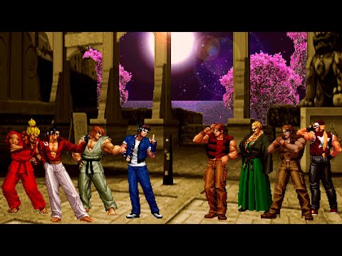 [KOF Mugen HD] | Shingo, Ken, Robert, Shin Akuma vs Trevor, Ralf, Ex-Geese, Terry Bogard  | [ 4vs4 ]