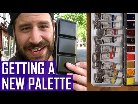 Visiting Art Store & New Schmincke Palette Set up