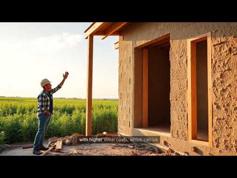Стійке будівництво з конопляного бетону: огляд відео