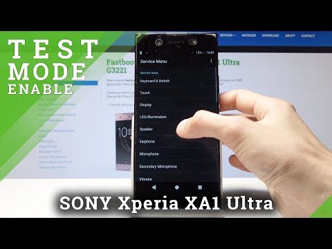 How to Open Test Mode in SONY Xperia XA1 - Hardware Test