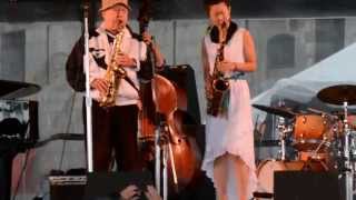 Lee Konitz and Grace Kelly at 60TH Newport Jazz Festival